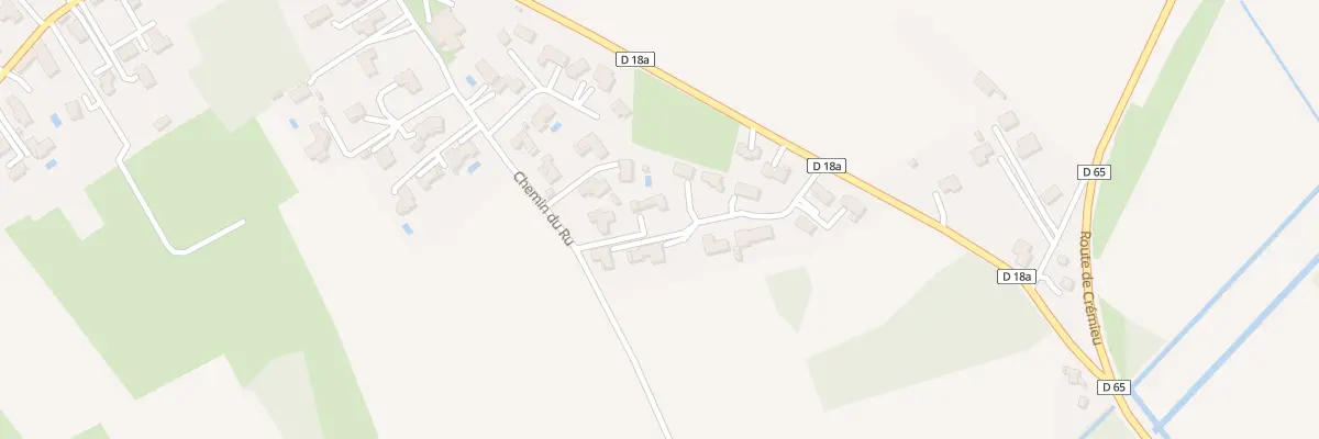 Plan du 305 Che du Ru à Vénérieu