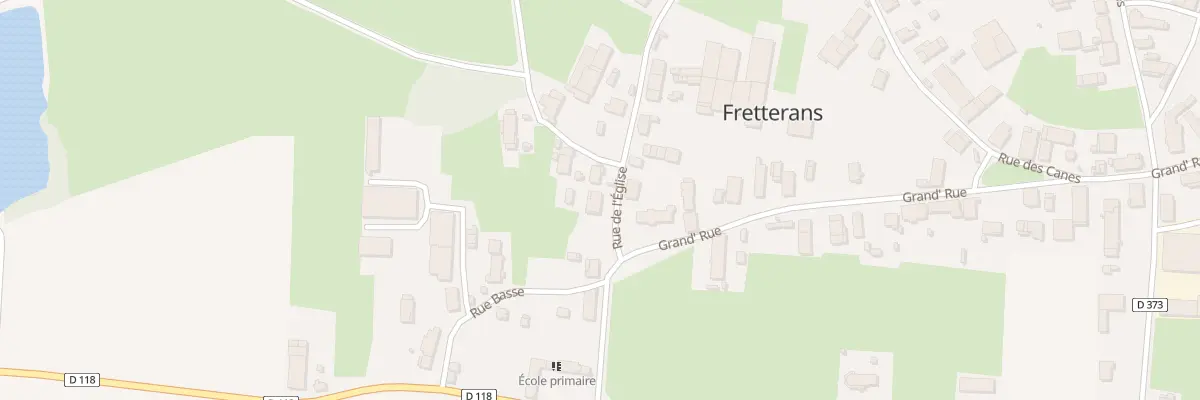 Plan du 20 Rue de l’Église à Fretterans