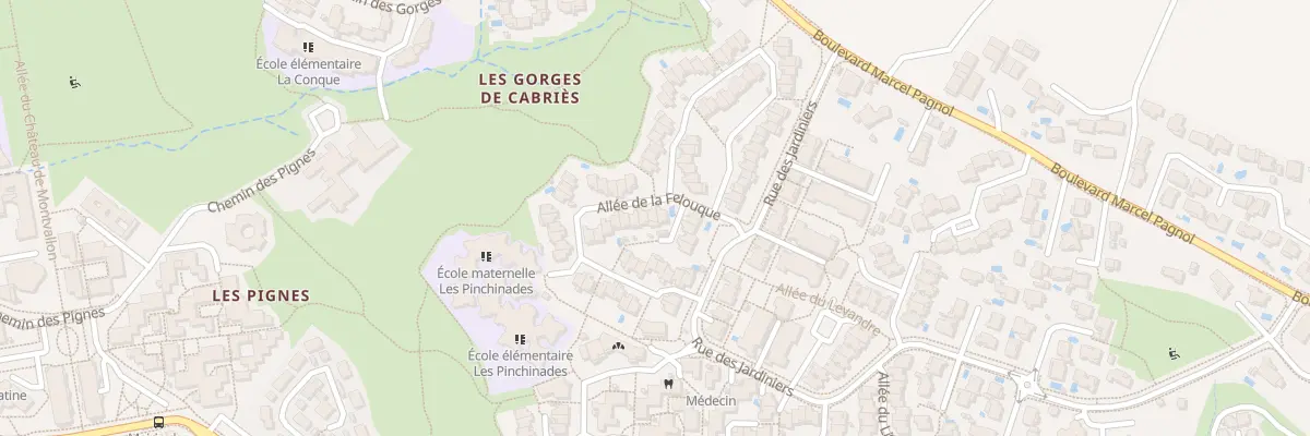 Plan du 2 All de la Felouque à Vitrolles