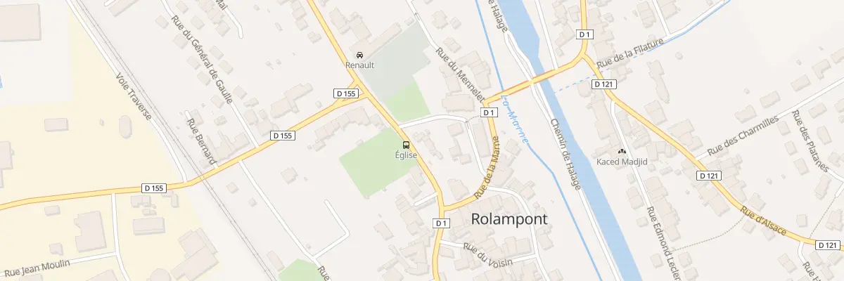 Plan du 92 Rue Mal de Lattre de Tassigny à Rolampont