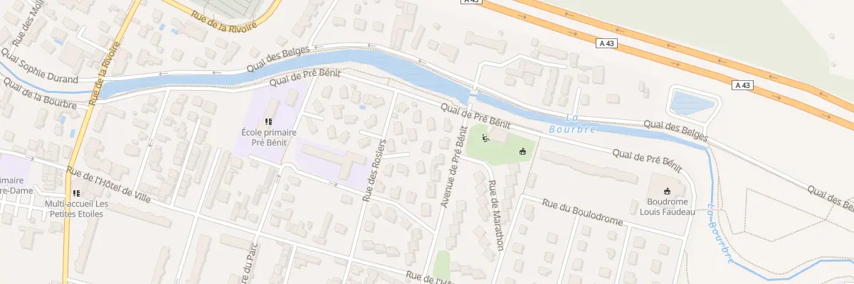 Plan du 34 Rue des Rosiers à Bourgoin-Jallieu