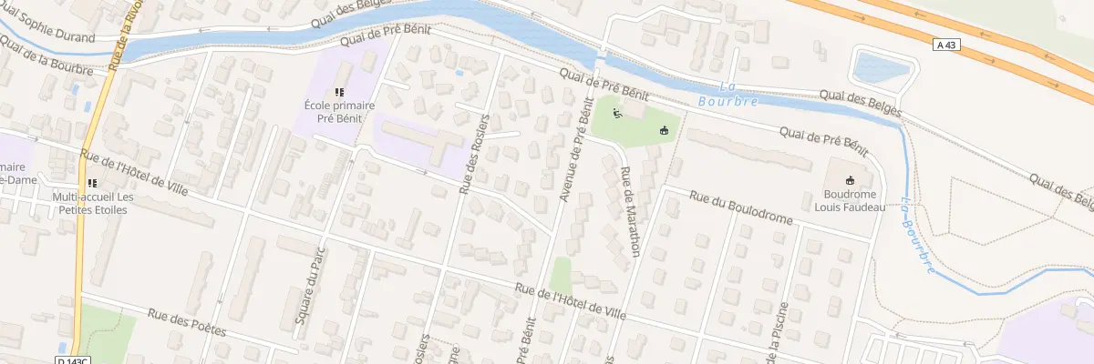 Plan du 33 Av de Pré Bénit à Bourgoin-Jallieu