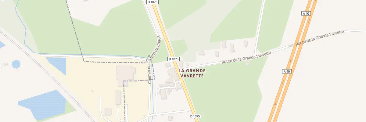 Plan du 2414 Rte de la Grande Vavrette à Tossiat