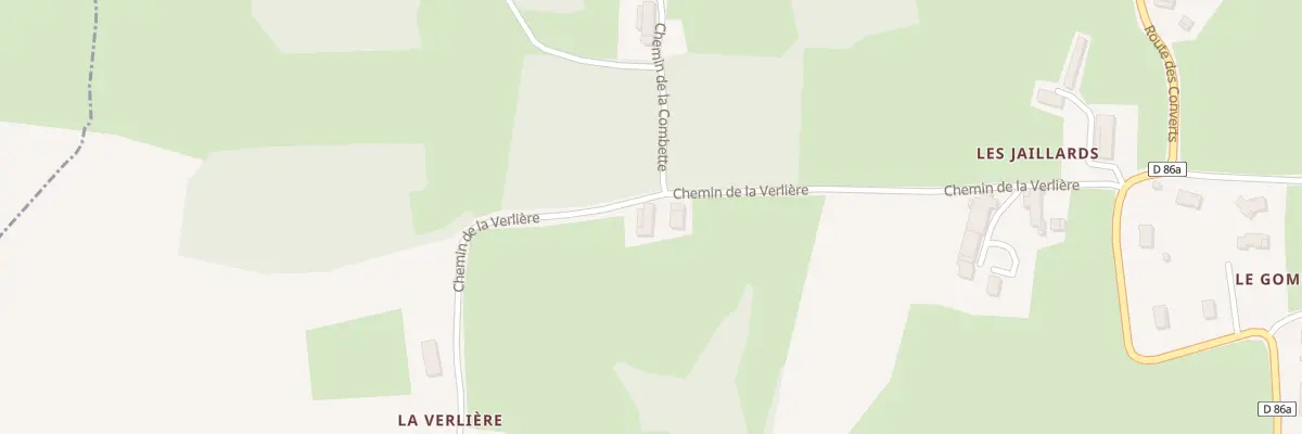 Plan du 355 Che de la Verliere à Pirajoux