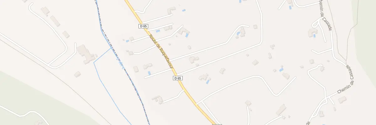 Plan du 1955 Rte de Roquefavour Rd 65 à Ventabren