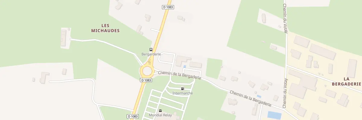 Plan du 45 Che de la Bergaderie à Saint-Étienne-du-Bois