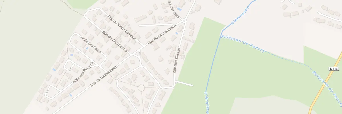 Plan du 4 Rue des Tilleuls à Longchamp