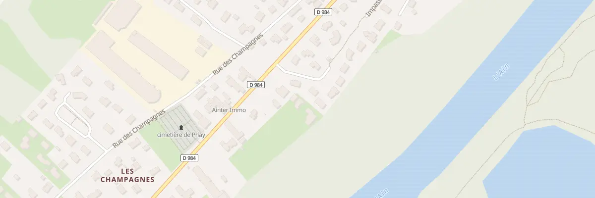 Plan du 645 Grande Rue de la Cotiere à Priay