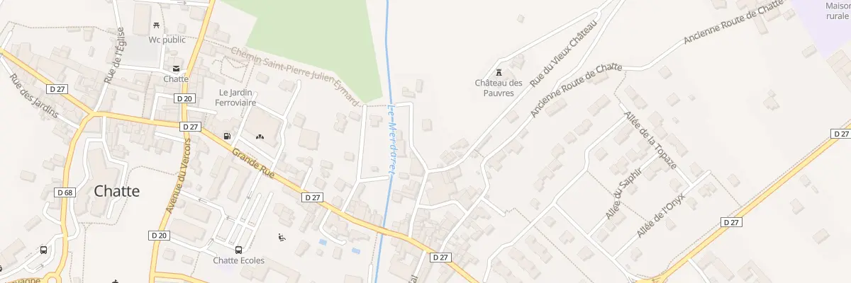 Plan du 6001 Che de la Fontaine du Bourg à Chatte
