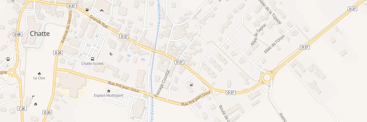 Plan du 6 Grande Rue à Chatte