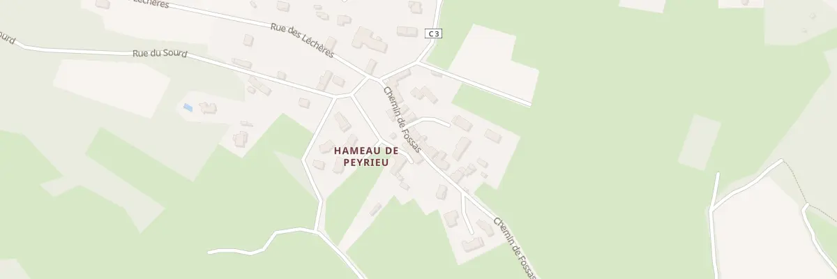Plan du 77 Che de Fossas à Dizimieu