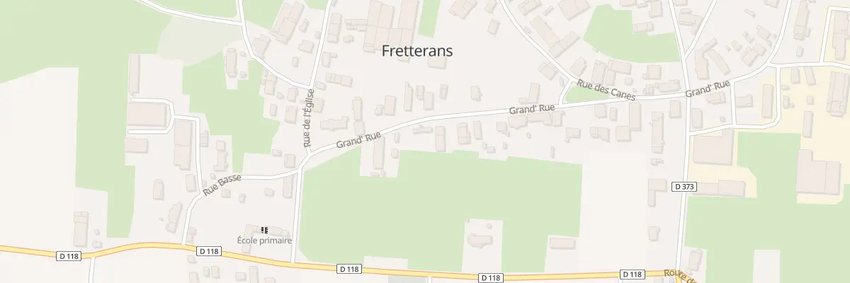 Plan du 4 Grande Rue à Fretterans