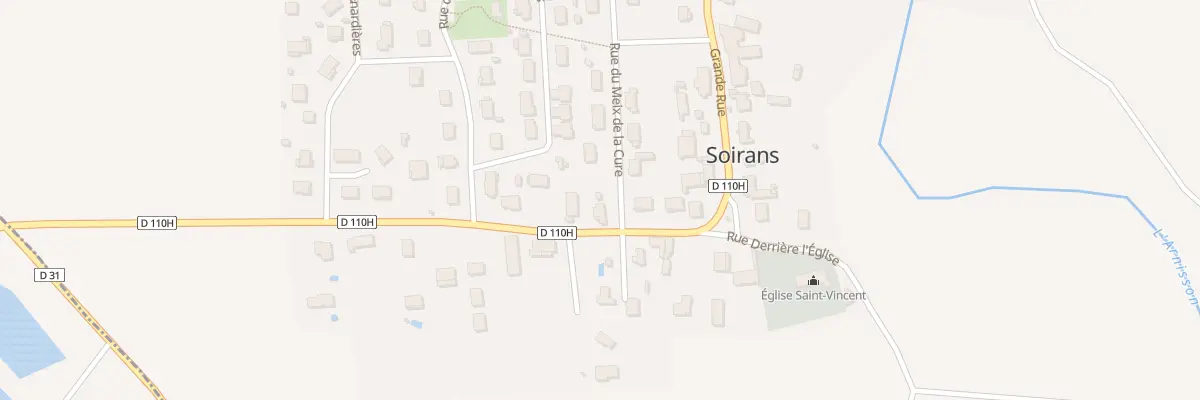 Plan du 6 Rue des Croichottes à Soirans