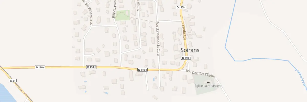 Plan du 12 Rue du Meix de la Cure à Soirans