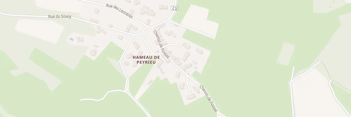 Plan du 113 Che de Fossas à Dizimieu