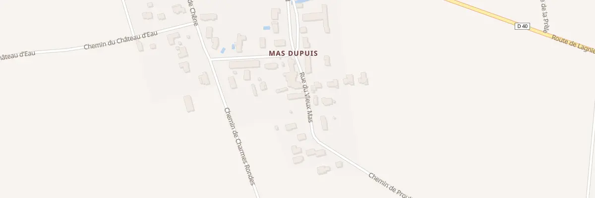 Plan du 258 Rue du Vieux Mas à Sainte-Julie
