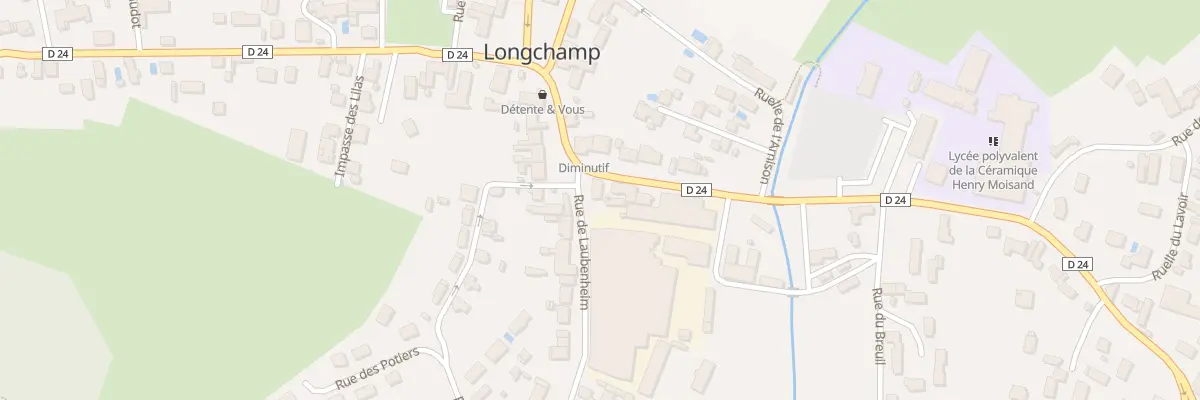 Plan du 1 Rue de Laubenheim à Longchamp