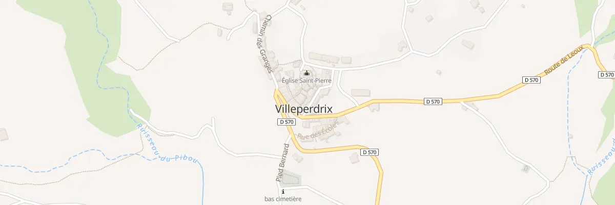 Plan du 1 Rue Tricot à Villeperdrix