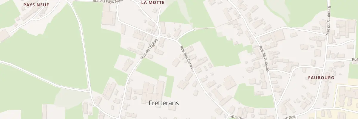 Plan du 5 Rue des Canes à Fretterans