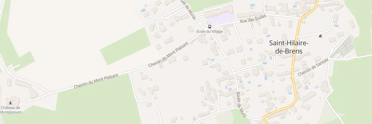Plan du 83 Che du Mont-plaisant à Saint-Hilaire-de-Brens
