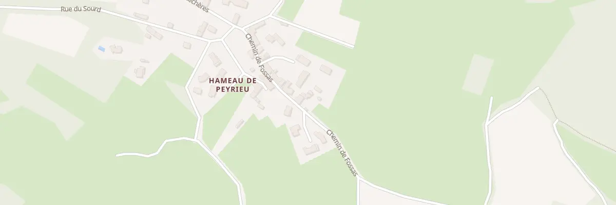 Plan du 155 Che de Fossas à Dizimieu