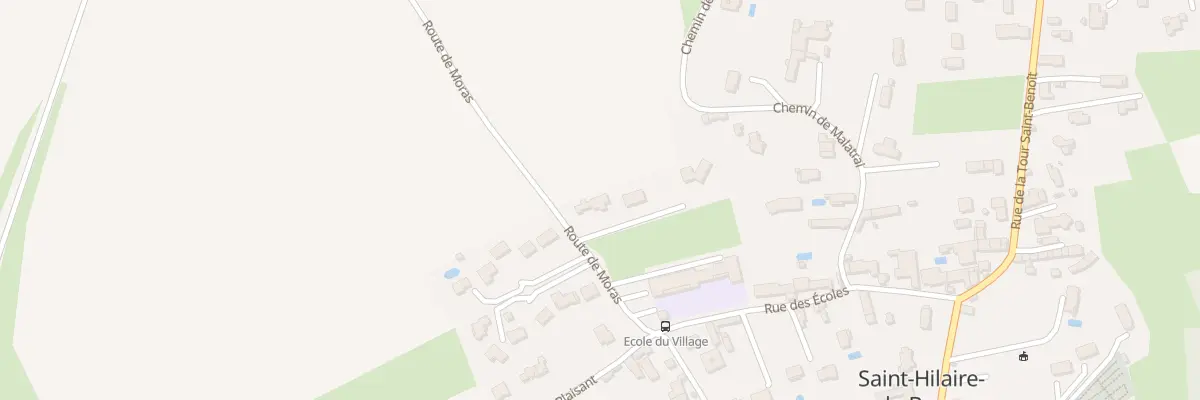 Plan du 90A Rte de Moras à Saint-Hilaire-de-Brens