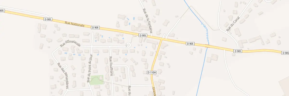 Plan du 2B Grande Rue à Soirans