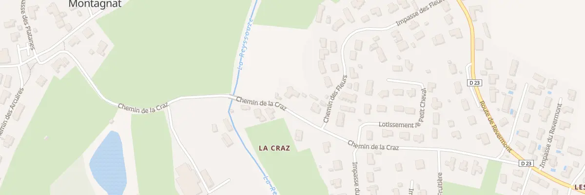 Plan du 505 Che de la Craz à Montagnat