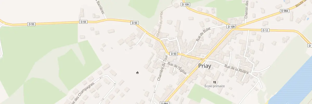 Plan du 125 Rte de la Dombes à Priay