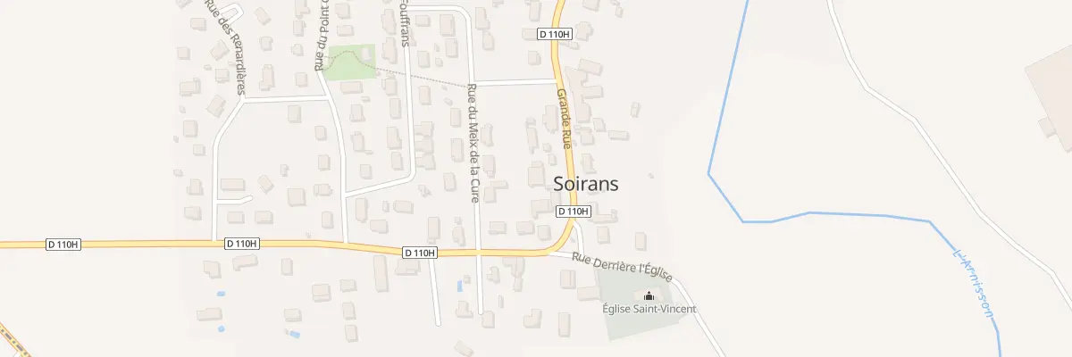 Plan du 18 Gr Grande Rue à Soirans
