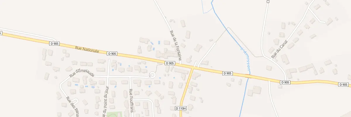 Plan du 1 Rue de la Fontaine à Soirans