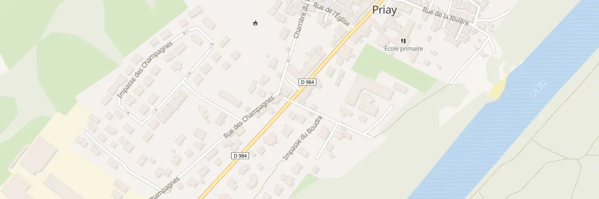 Plan du 7 Che du Boudre à Priay