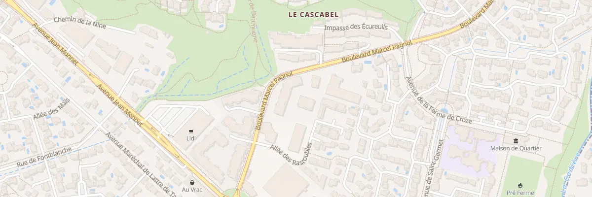 Plan du 160 Bd Marcel Pagnol à Vitrolles