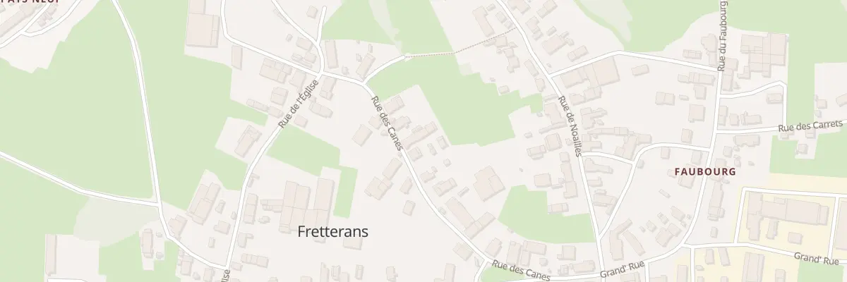 Plan du 12 Rue des Canes à Fretterans