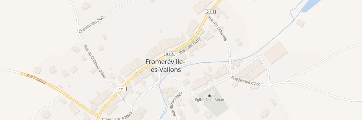 Plan du 1 Rue sur l’Eau à Fromeréville-les-Vallons