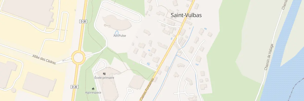 Plan du 1280 Rue Claires Fontaines à Saint-Vulbas