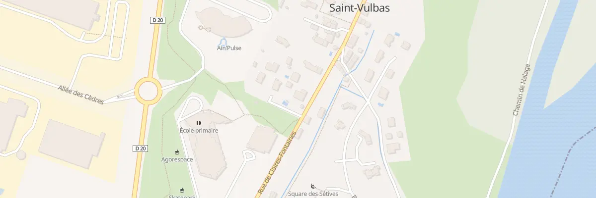 Plan du 1294 Rue Claires Fontaines à Saint-Vulbas