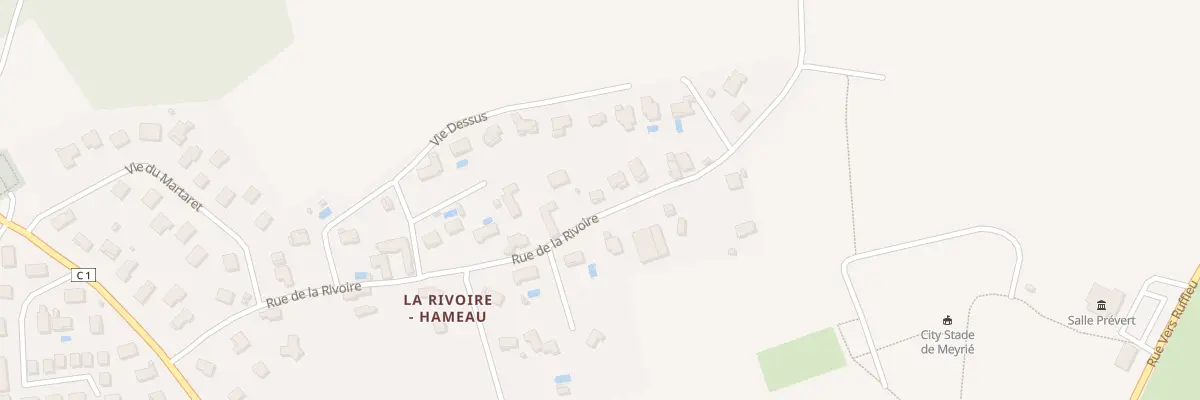 Plan du 385 Vc Vie de la Rivoire à Meyrié