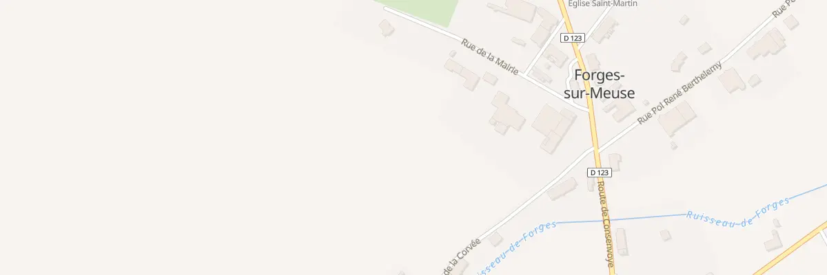 Plan du 7 Rue de la Mairie à Forges-sur-Meuse