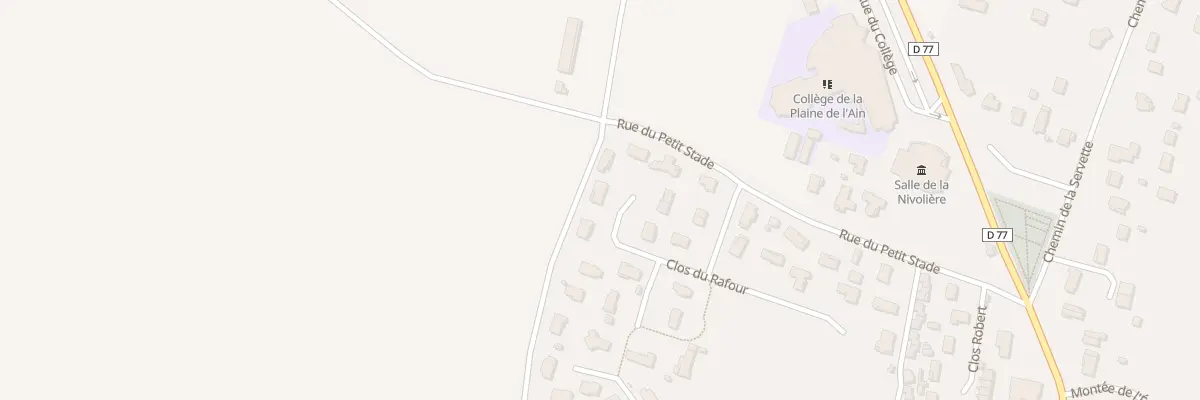 Plan du 258Q Rue du Petit Stade à Leyment
