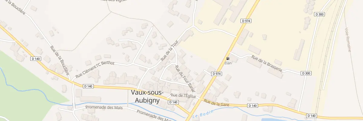 Plan du 2 Pl du Four A Vaux sous Aubign au Montsaugeonnais