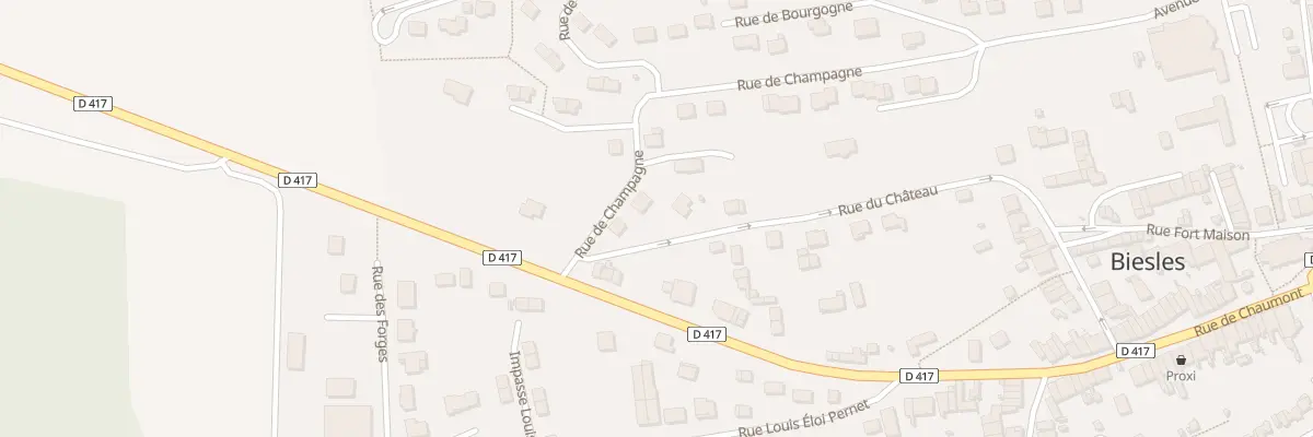 Plan du 25 Rue de Champagne à Biesles