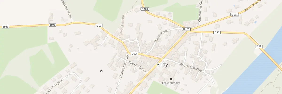 Plan du 20 Imp Ste Barbe à Priay