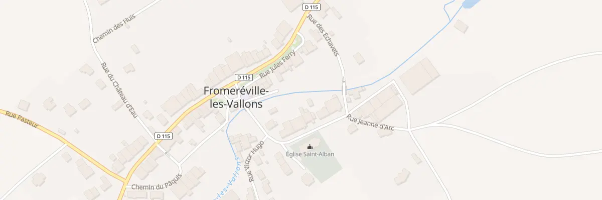 Plan du 9 Rue St Alban à Fromeréville-les-Vallons