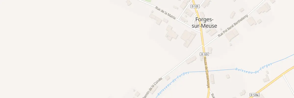 Plan du 3 Rue de la Mairie à Forges-sur-Meuse