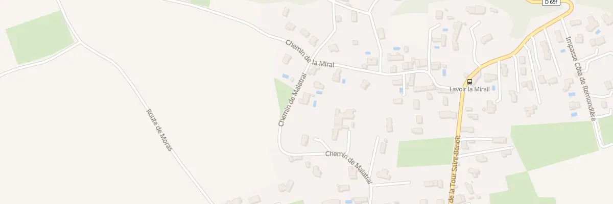 Plan du 384 Che de Malatrai à Saint-Hilaire-de-Brens