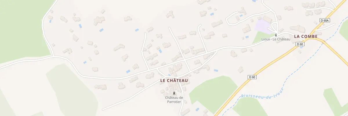 Plan du 5001F Sur le Chateau à Lioux