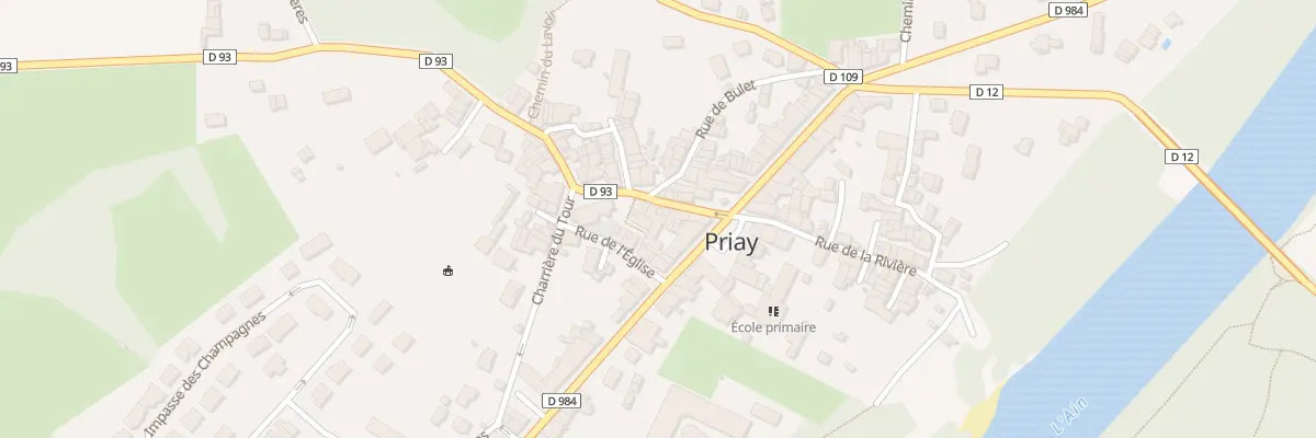 Plan du 49 Rte de la Dombes à Priay