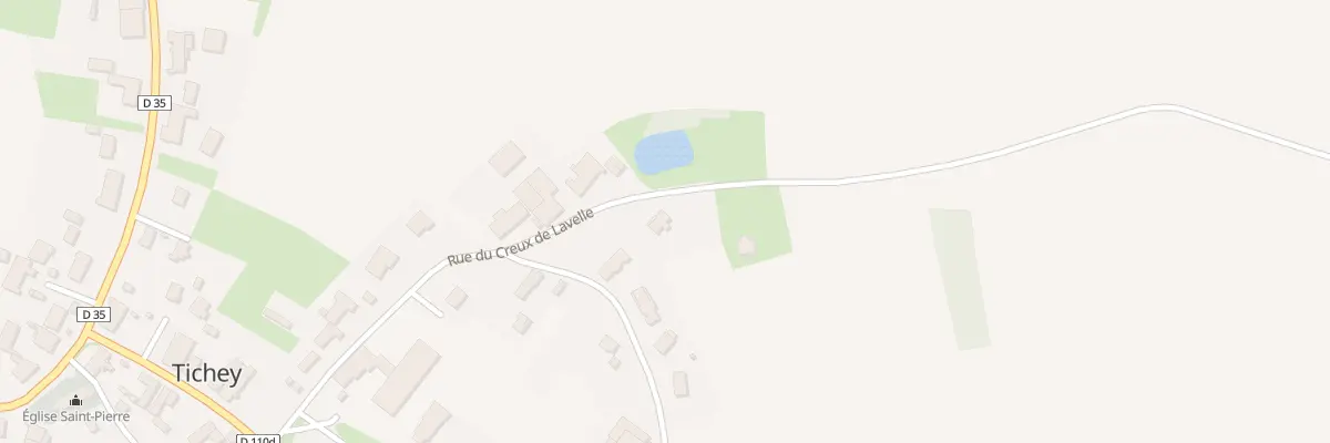 Plan du 5082 Rue du Creux de Lavelle à Tichey