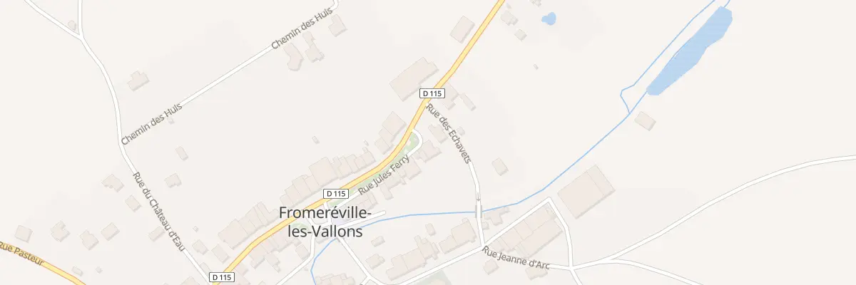 Plan du 12 Rue Jules Ferry à Fromeréville-les-Vallons